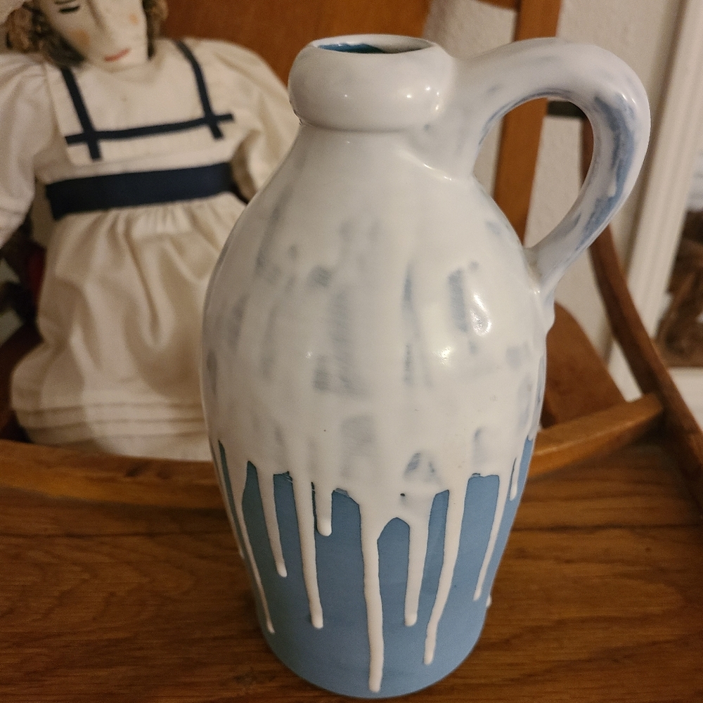 Drip Glaze Bottle/Jug Vase 8.5 x 5.5